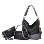 Kit 3 Bolsas de Couro Legitimo  LUMAVIE